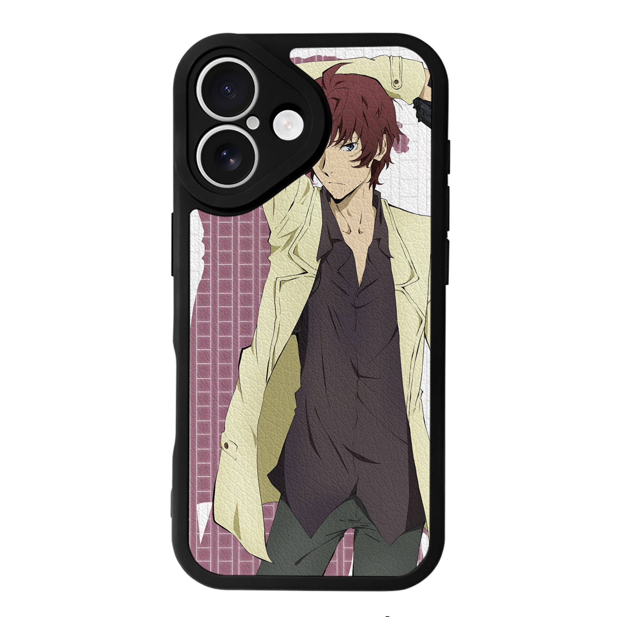 （画像用） 文豪ストレイドッグス Bungo Stray Dogs 【iPhone 16シリーズ対応】シリコンスマホケース（レザー調） 材質：シリコン